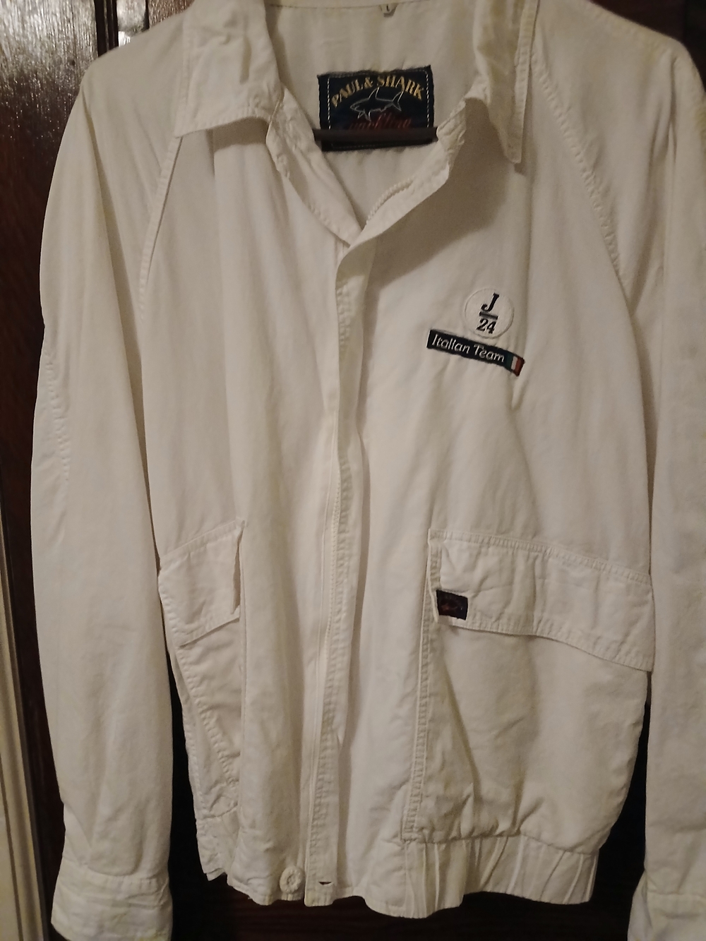 Paul & Shark White Men's Lightweight Jacket - Italian Team